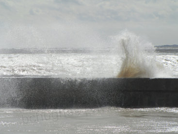 High Tide on the Blyth . 12x8 (16x12 frame) White matt